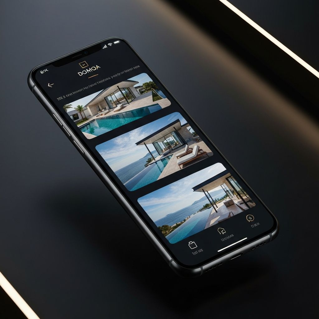 Domoa Mobile App mockup